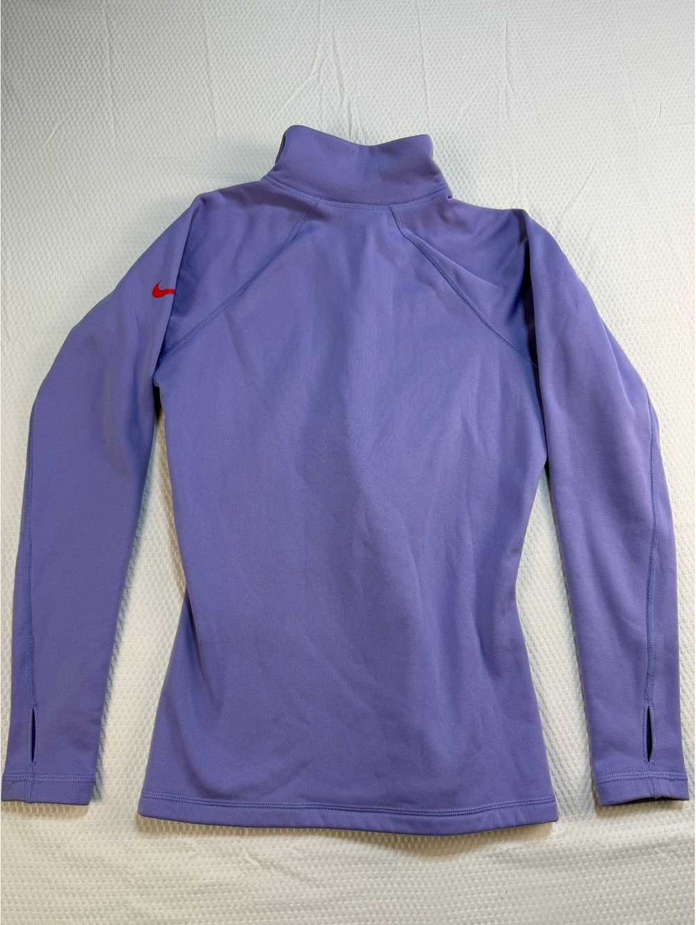 Nike Pro Girls M Therma-FIT Geometric 1/4 Zip Pullover Gorpcore Purple - Picture 3 of 9